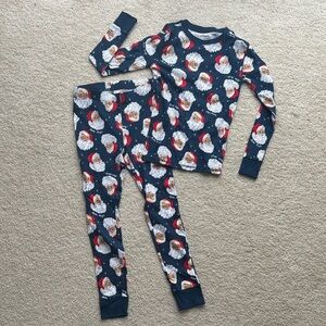 Old Navy Kids Navy Santa Pajama Set